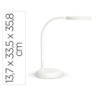 Lampara de escritorio maul led 5w 769lm luz calida brazo y cabezal giratorios blanca