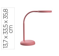 Lampara de escritorio maul led 5w 769lm luz calida brazo y cabezal giratorios rosa