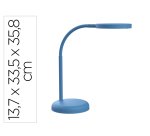 Lampara de escritorio maul led 5w 769lm luz calida brazo y cabezal giratorios azul