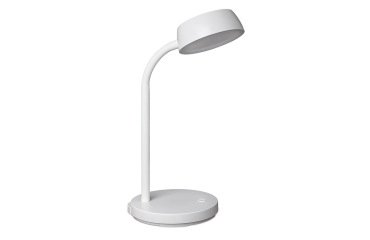 Lampara de escritorio maul led 5w 585lm luz calida brazo y cabezal giratorios blanca