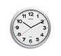 Reloj maul step de pared redondo 40 cm diametro electrico color plata