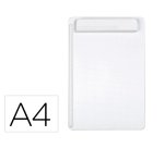 Portanotas maul go din a4 plastico reciclado con pinza color blanco