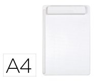 Portanotas maul go din a4 plastico reciclado con pinza color blanco