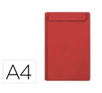 Portanotas maul go din a4 plastico reciclado con pinza color rojo