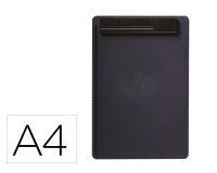Portanotas maul go din a4 plastico reciclado con pinza color negro