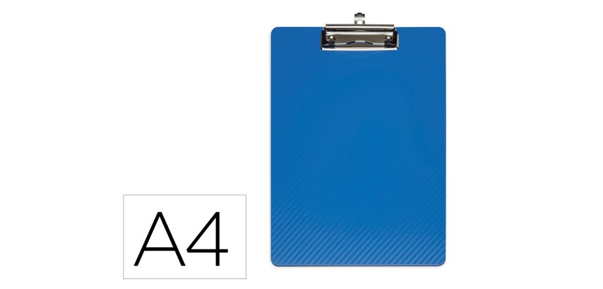 Portanotas maul flexx din a4 polipropileno con pinza color azul