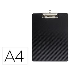Portanotas maul flexx din a4 polipropileno con pinza color negro