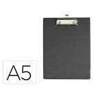 Portanotas maul din a5 carton plastificado pvc con pinza color negro