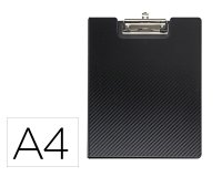 Portanotas maul flexx din a4 polipropileno con pinza color negro
