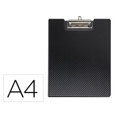 Portanotas maul flexx din a4 polipropileno con pinza color negro