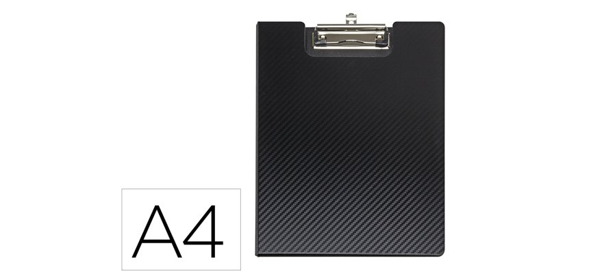 Portanotas maul flexx din a4 polipropileno con pinza color negro