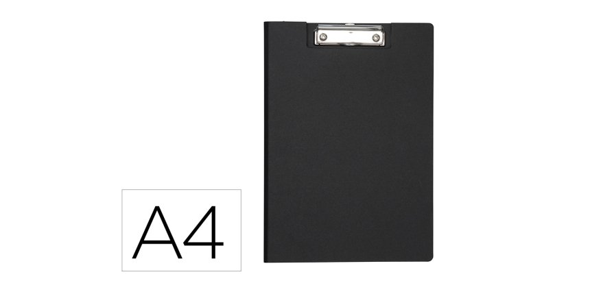Portanotas maul balance din a4 carton reforzado 8 mm con pinza color negro