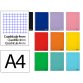 Cuaderno espiral liderpapel a4 smart tapa blanda 80h 75gr cuadro 4 mm con margen colores surtidos