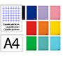 Cuaderno espiral liderpapel a4 smart tapa blanda 80h 75gr cuadro 6 mm con margen colores surtidos