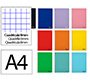 Cuaderno espiral liderpapel a4 smart tapa blanda 80h 75gr cuadro 8 mm con margen colores surtidos