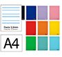 Cuaderno espiral liderpapel a4 smart tapa blanda 80h 75gr pauta 3,5mm con margen colores surtidos