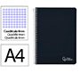 Cuaderno espiral liderpapel a4 witty tapa dura 80h 90gr cuadro 4mm con margen color negro