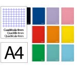 Cuaderno espiral liderpapel a4 witty tapa dura 80h 90gr cuadro 4mm con margen colores surtidos
