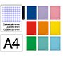 Cuaderno espiral liderpapel a4 witty tapa dura 80h 90gr cuadro 4mm con margen colores surtidos