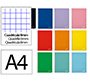 Cuaderno espiral liderpapel a4 witty tapa dura 80h 90gr cuadro 8mm con margen colores surtidos