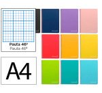 Cuaderno espiral liderpapel a4 witty tapa dura 80h 90gr rayado nº46 colores surtidos