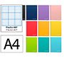 Cuaderno espiral liderpapel a4 witty tapa dura 80h 90gr rayado nº46 colores surtidos