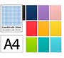 Cuaderno espiral liderpapel a4 witty tapa dura 80h 90gr milimetrado 2mm colores surtidos