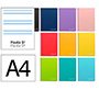 Cuaderno espiral liderpapel a4 witty tapa dura 80h 90gr rayado montessori 5mm colores surtidos