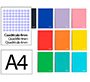 Cuaderno espiral liderpapel a4 witty tapa dura 120h 90gr cuadro 4mm con margen colores surtidos