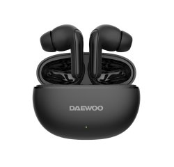 Auricular daewoo tws in-ear bluetooth 5.3 con estuche de carga usb tipo-c autonomia 6 horas color negro