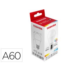 Bombilla led toshiba a60 e27 8.5w 6500k luz fria