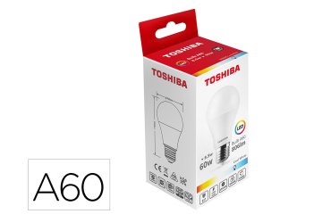 Bombilla led toshiba a60 e27 8.5w 6500k luz fria