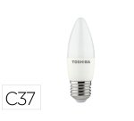 Bombilla led toshiba c37 e27 5w 3000k luz fria