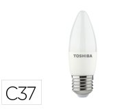 Bombilla led toshiba c37 e27 5w 3000k luz fria