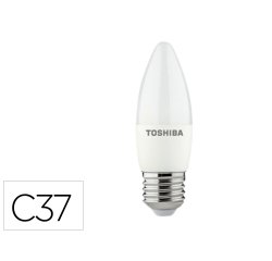 Bombilla led toshiba c37 e27 5w 3000k luz fria