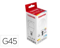 Bombilla led toshiba g45 e14 7w 6500k luz fria