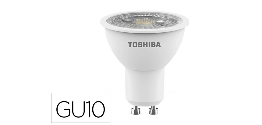 Bombilla led toshiba gu10 5.5w 3000k luz calida