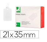 Etiquetas colgantes q-connect 21x35 mm caja de 500 unidades