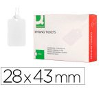 Etiquetas colgantes q-connect 28x43 mm caja de 500 unidades