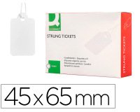 Etiquetas colgantes q-connect 45x65 mm caja de 400 unidades