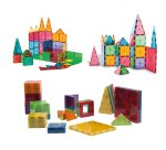 Juego de construccion amaya magtiles 104 piezas 3d formas y colores surtidos