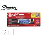 Rotulador sharpie acrylic punta redonda blister de 2 unidades blanco y negro