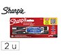 Rotulador sharpie acrylic punta redonda blister de 2 unidades blanco y negro