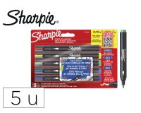 Rotulador sharpie acrylic punta redonda blister de 5 unidades colores surtidos