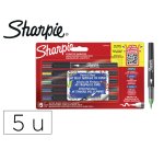 Rotulador sharpie acrylic punta pincel blister de 5 unidades colores surtidos