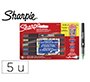 Rotulador sharpie acrylic punta pincel blister de 5 unidades colores surtidos
