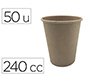 Vaso termico carton kraft 240 cc paquete de 50 unidades