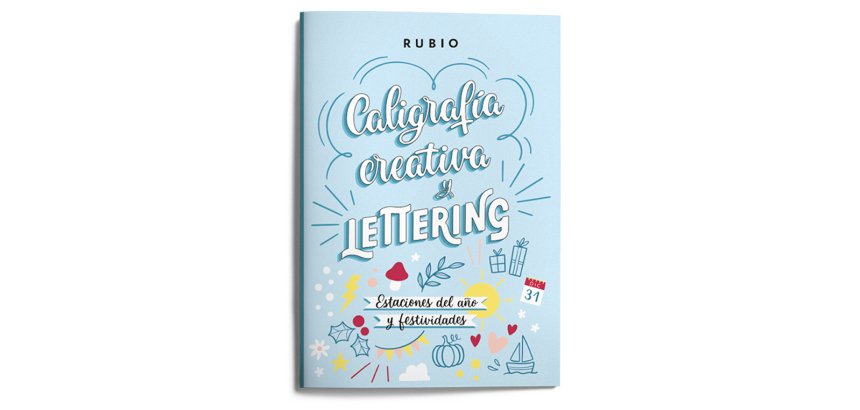 Cuaderno rubio lettering caligrafia creativa estaciones del año y festividades
