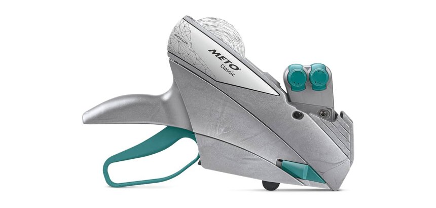 Etiquetadora meto classic l 1932 2 rodillos 19 caracteres numericos para etiquetas 32x19 mm