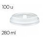 Tapa para vaso bunzl 280 ml poliestireno con orificio paquete de 100 unidades